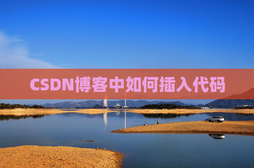 CSDN博客中如何插入代码